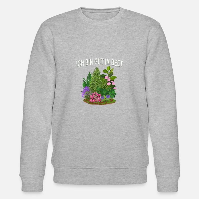 Ich bin gut im Beet - Stanley/Stella Unisex Bio-Sweatshirt CHANGER  - Grau meliert