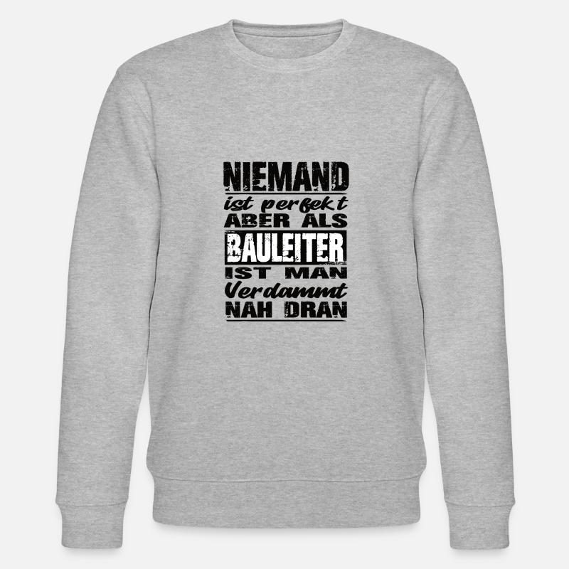 Bauleiter - Stanley/Stella Unisex Bio-Sweatshirt CHANGER  - Grau meliert