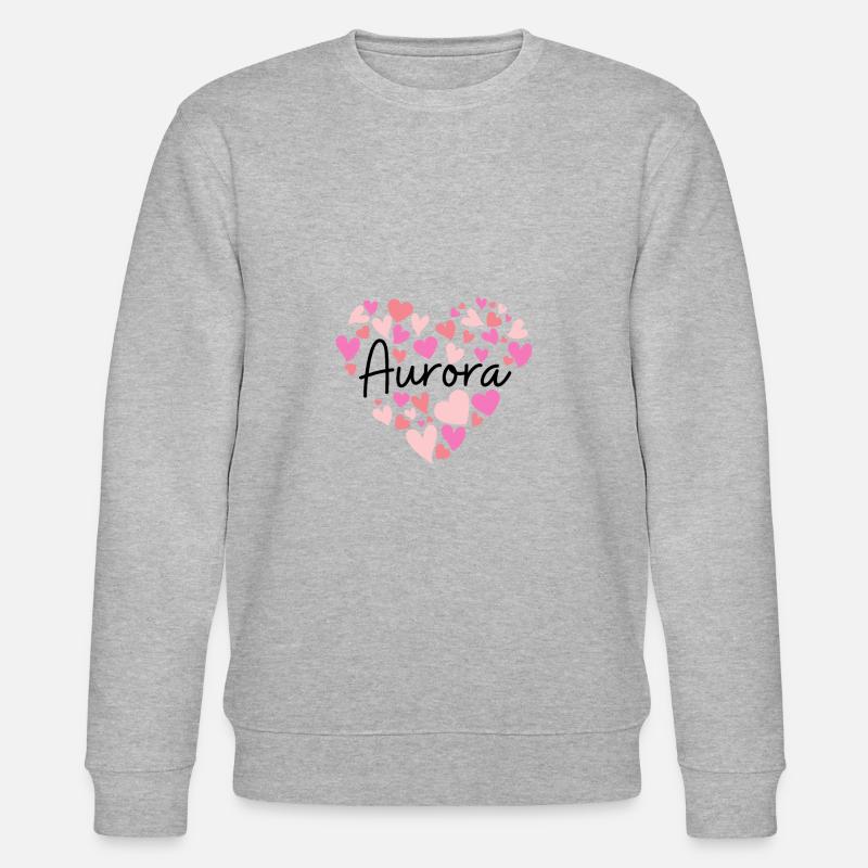 Ich liebe Aurora - Stanley/Stella Unisex Bio-Sweatshirt CHANGER  - Grau meliert
