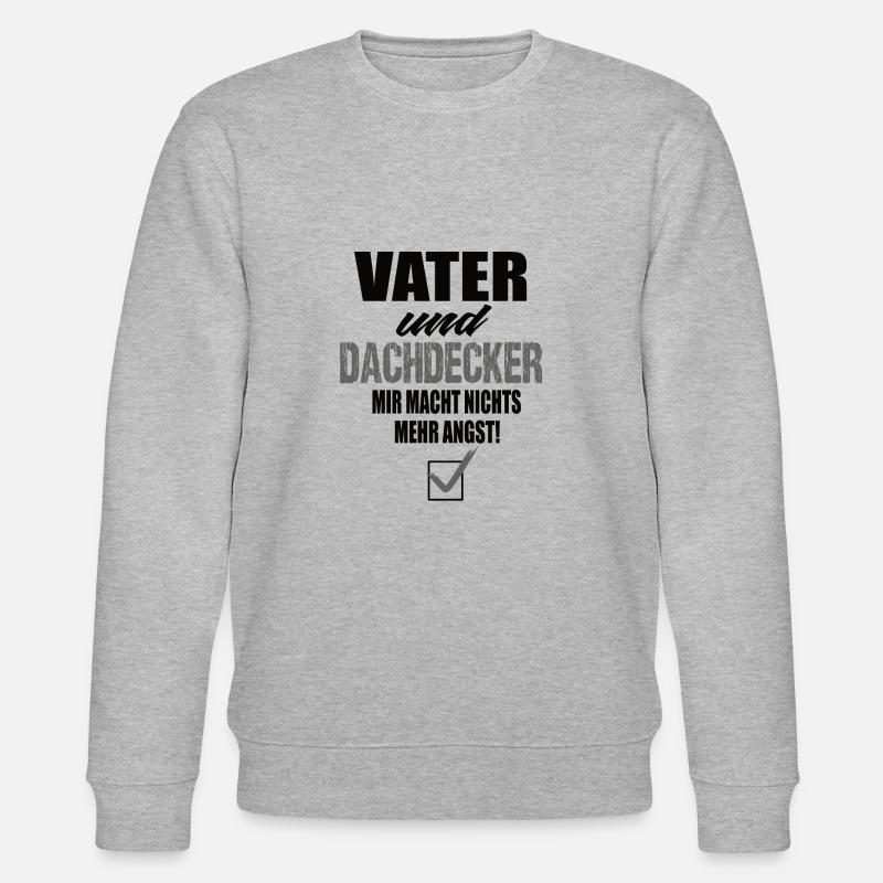 Vater und Dachdecker - Stanley/Stella Unisex Bio-Sweatshirt CHANGER  - Grau meliert