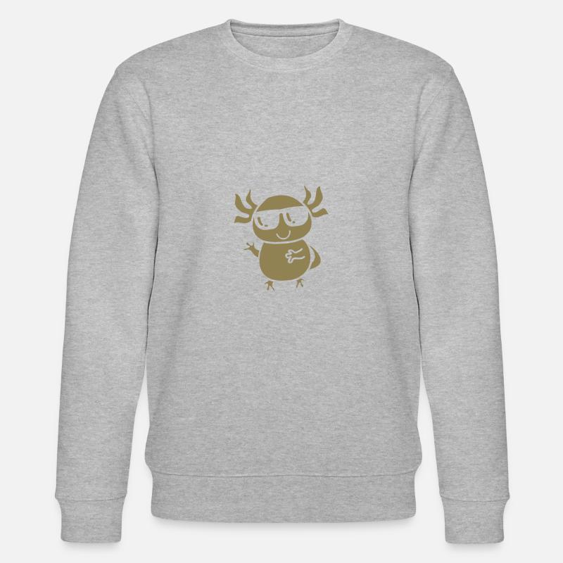 axolotl design - Stanley/Stella Unisex Bio-Sweatshirt CHANGER  - Grau meliert
