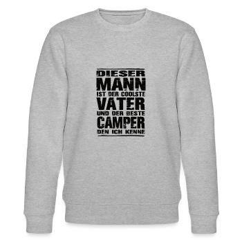 Camper - Stanley/Stella Unisex Bio-Sweatshirt CHANGER  - Grau meliert - Vorne - Nik (191cm) & Marisol (170cm)