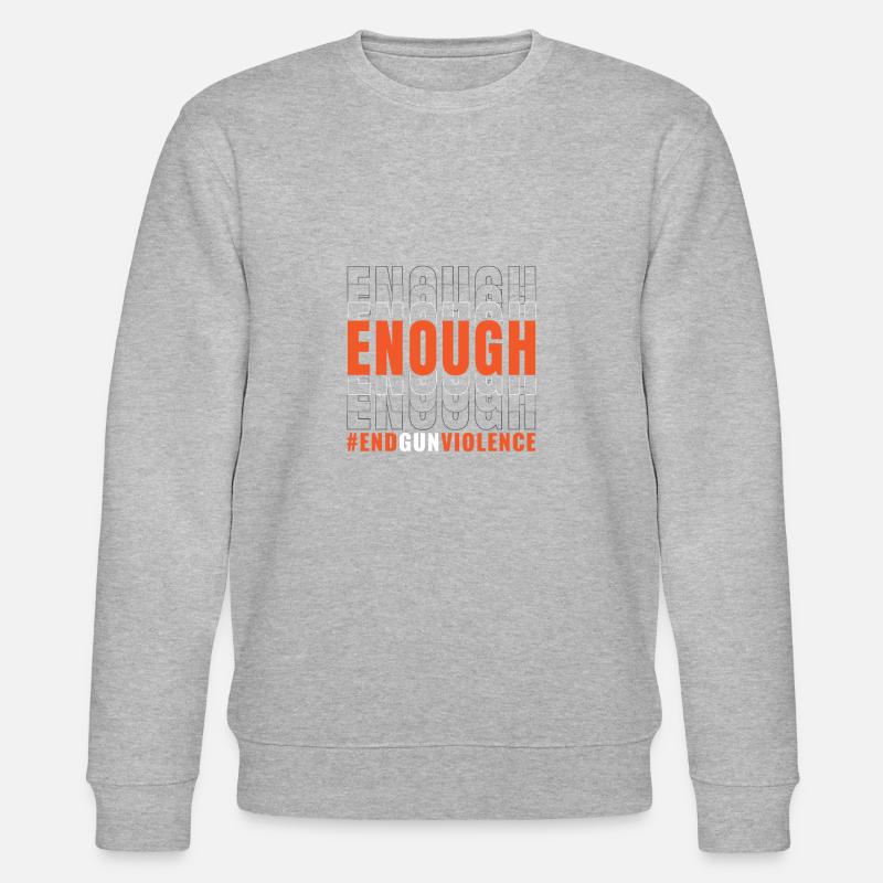 Genug Waffengewalt - Stanley/Stella Unisex Bio-Sweatshirt CHANGER  - Grau meliert