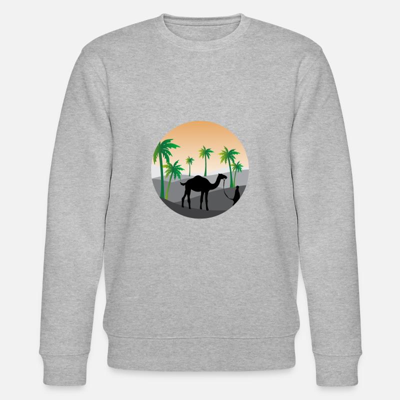 Palmen - Stanley/Stella Unisex Bio-Sweatshirt CHANGER  - Grau meliert