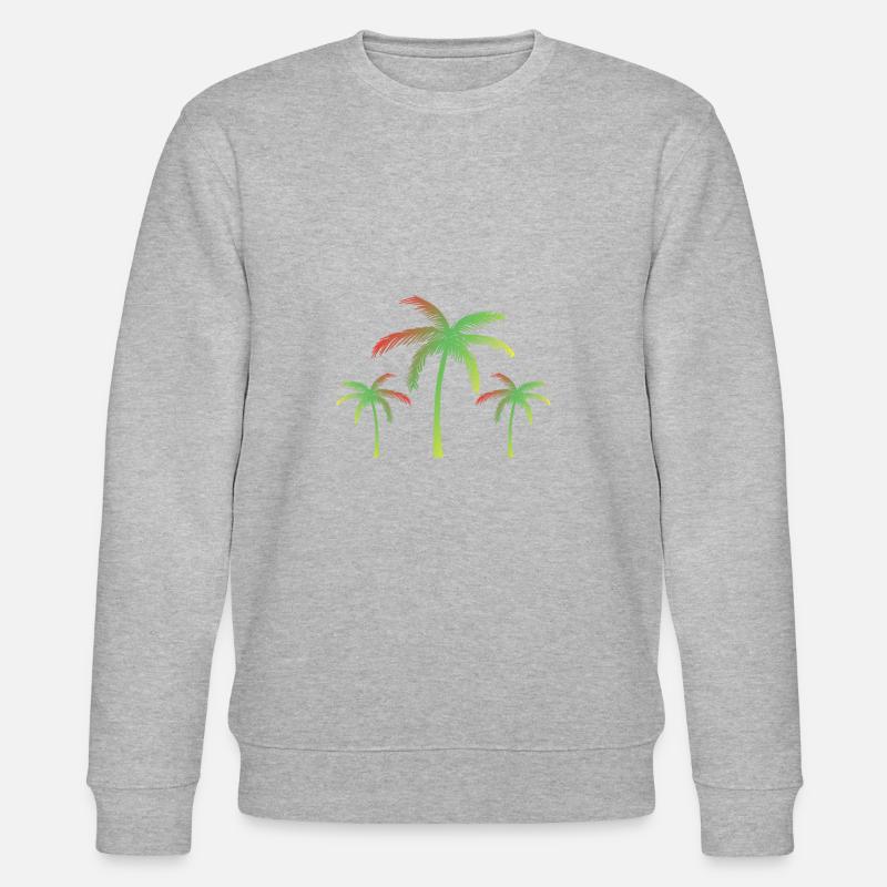 Palmen - Stanley/Stella Unisex Bio-Sweatshirt CHANGER  - Grau meliert