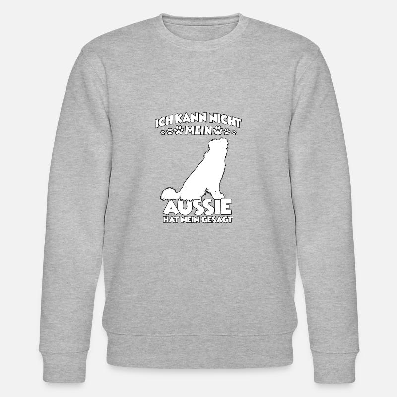 Australian Shepherd Hundeschule Aussie Gassi - Stanley/Stella Unisex Bio-Sweatshirt CHANGER - Grau meliert