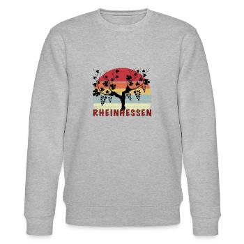 Shirt Rheinhessen - Mainz -T-Shirt Rheinhessen - Stanley/Stella Unisex Bio-Sweatshirt CHANGER  - Grau meliert - Vorne - Nik (191cm) & Marisol (170cm)