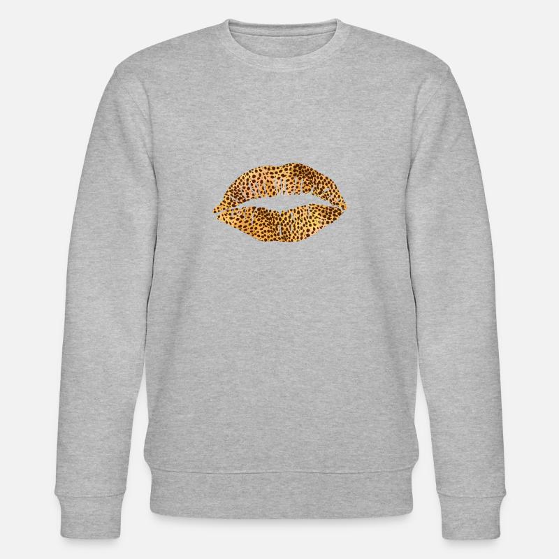 Bouche d’impression Leoprad - Sweat bio CHANGER Stanley/Stella Unisexe - gris chiné