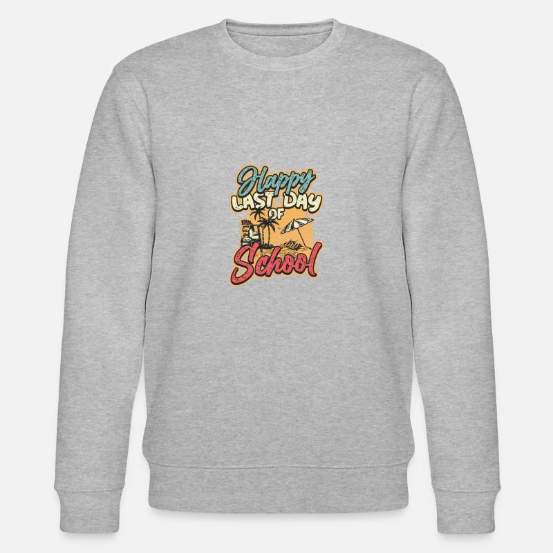 Joyeux dernier jour d’école - Sweat bio CHANGER Stanley/Stella Unisexe - gris chiné