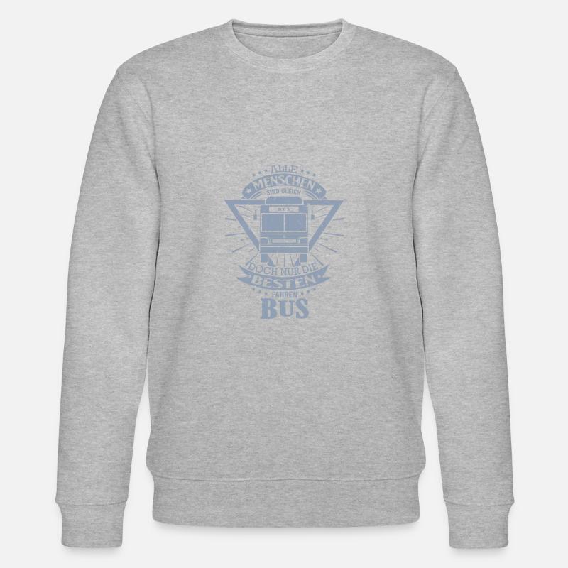 Busfahrer Geschenkideen - Stanley/Stella Unisex Bio-Sweatshirt CHANGER  - Grau meliert