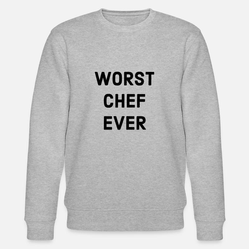Le pire chef disant - Sweat bio CHANGER Stanley/Stella Unisexe - gris chiné