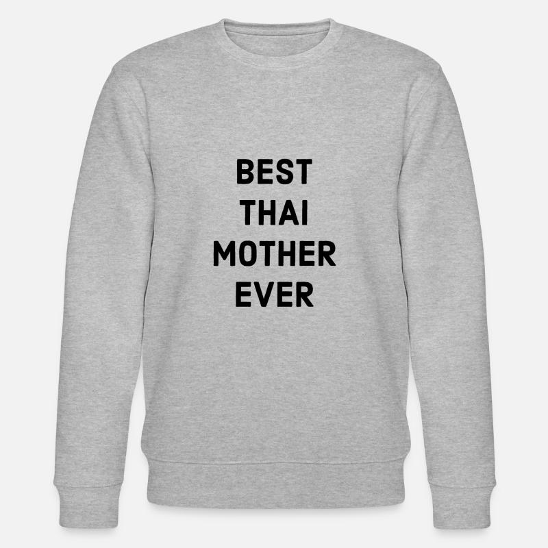 Beste Thai Mutter - Stanley/Stella Unisex Bio-Sweatshirt CHANGER  - Grau meliert