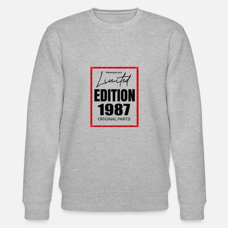 Édition limitée 1987 - Sweat bio CHANGER Stanley/Stella Unisexe - gris chiné