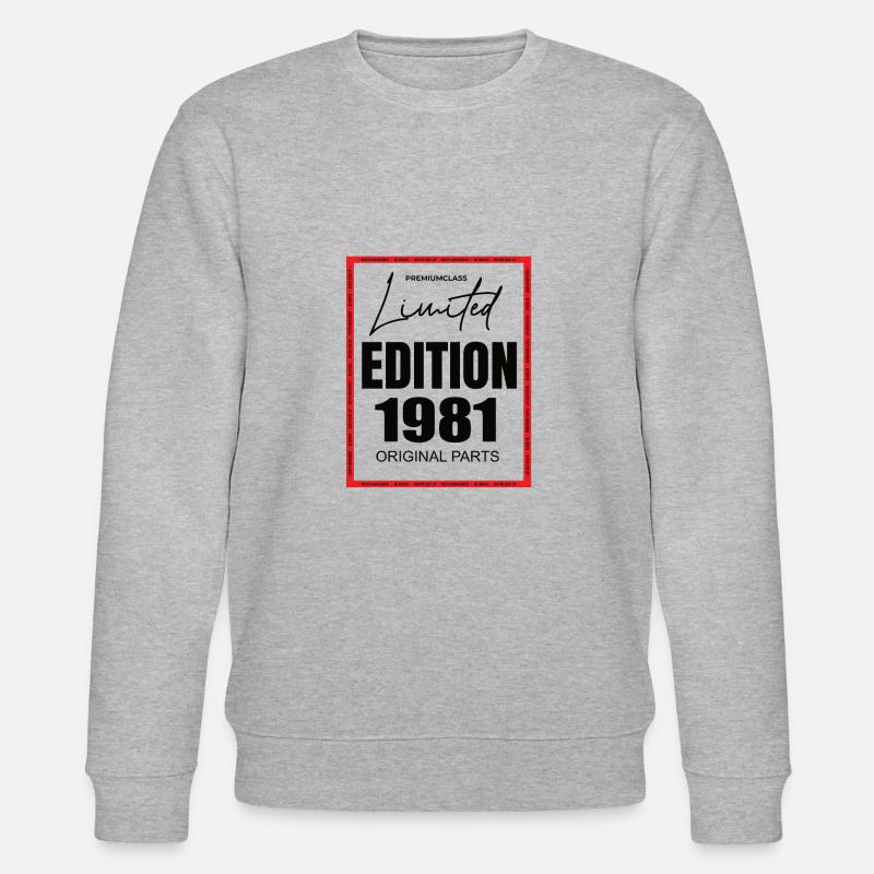 Édition limitée 1981 - Sweat bio CHANGER Stanley/Stella Unisexe - gris chiné