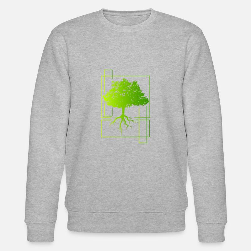 Baum - Stanley/Stella Unisex Bio-Sweatshirt CHANGER  - Grau meliert