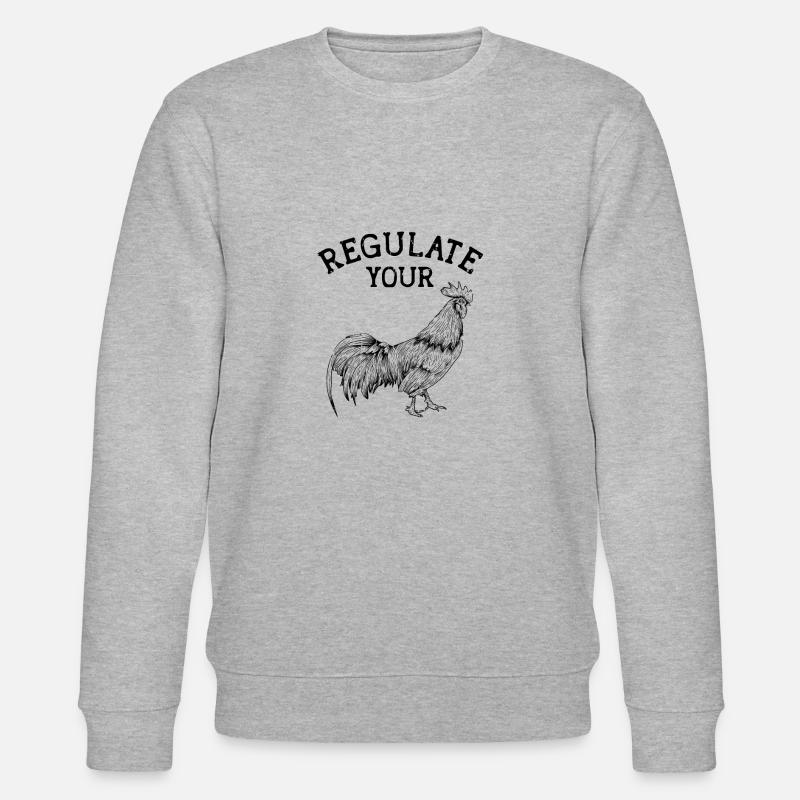 Regulate Your - chicken lovers - Stanley/Stella CHANGER Unisex Organic Sweatshirt - heather grey
