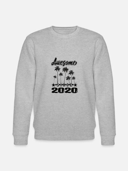Awesome Since 2020 - Stanley/Stella CHANGER Unisex Organic Sweatshirt - heather grey