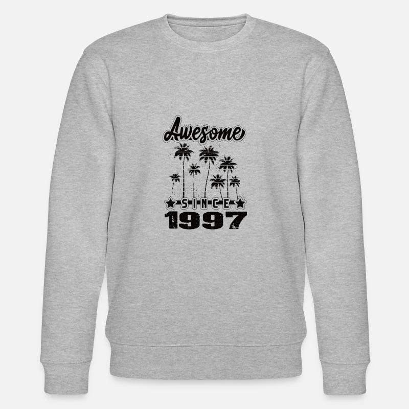 Awesome Since 1997 - Stanley/Stella Unisex Bio-Sweatshirt CHANGER  - Grau meliert