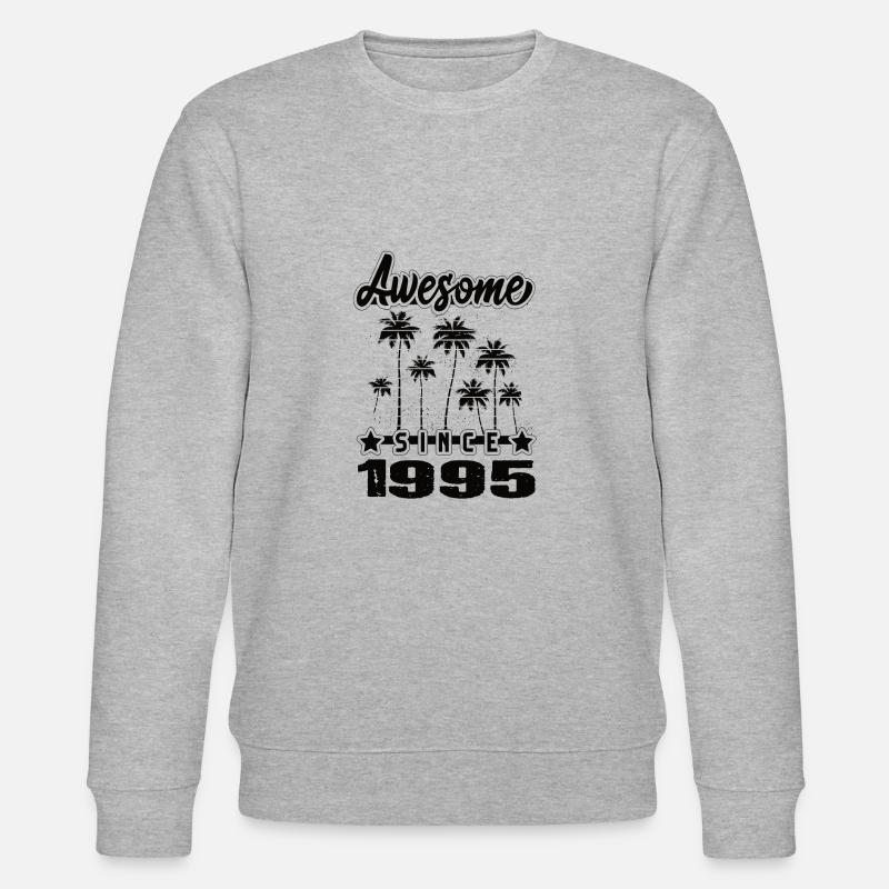 Awesome Since 1995 - Stanley/Stella Unisex Bio-Sweatshirt CHANGER  - Grau meliert