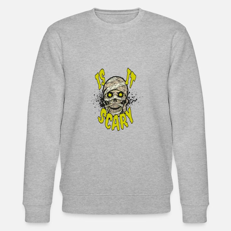 Ist es beängstigend? - Stanley/Stella Unisex Bio-Sweatshirt CHANGER  - Grau meliert