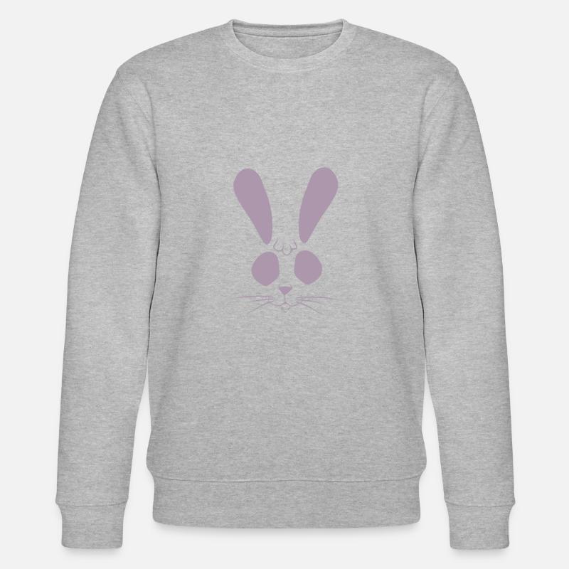 rabbit easter - Stanley/Stella CHANGER Unisex Organic Sweatshirt - heather grey