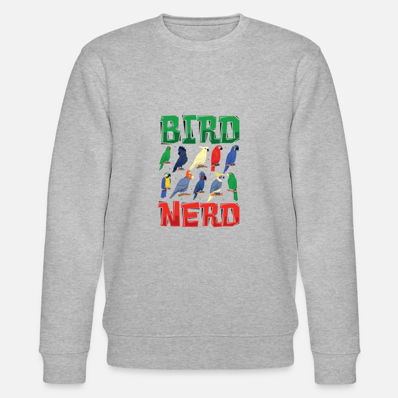 Vogelbeobachtung Nerd - Stanley/Stella Unisex Bio-Sweatshirt CHANGER  - Grau meliert