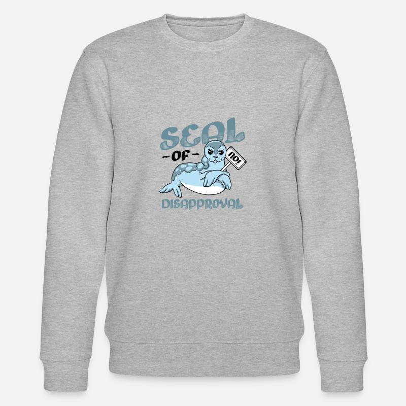Sceau de rejet dire non. - Sweat bio CHANGER Stanley/Stella Unisexe - gris chiné