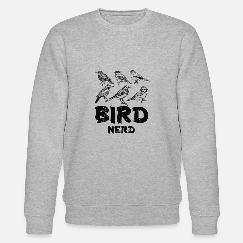 Observation des oiseaux Nerd - Sweat bio CHANGER Stanley/Stella Unisexe - gris chiné