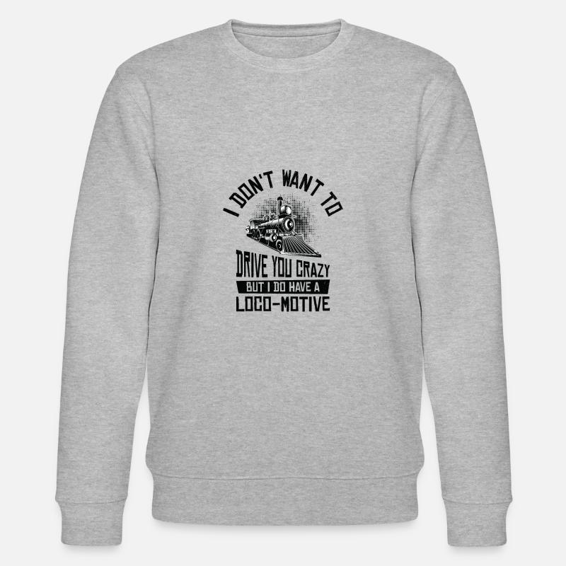 Triebfahrzeugführer Lokomotivführer - Stanley/Stella Unisex Bio-Sweatshirt CHANGER - Grau meliert