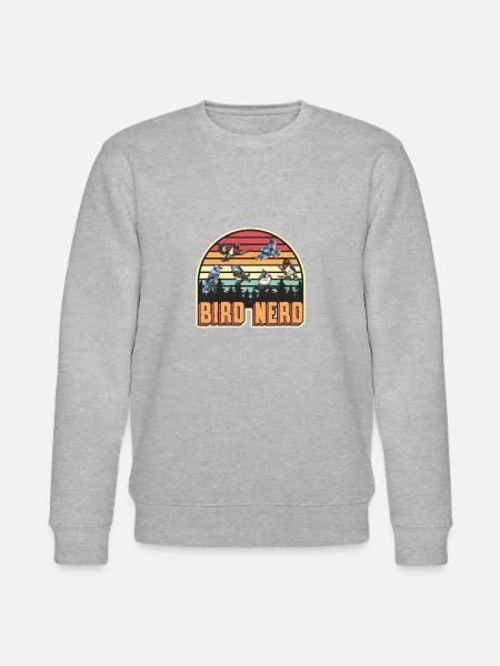 Vogelbeobachtung Nerd - Stanley/Stella Unisex Bio-Sweatshirt CHANGER  - Grau meliert