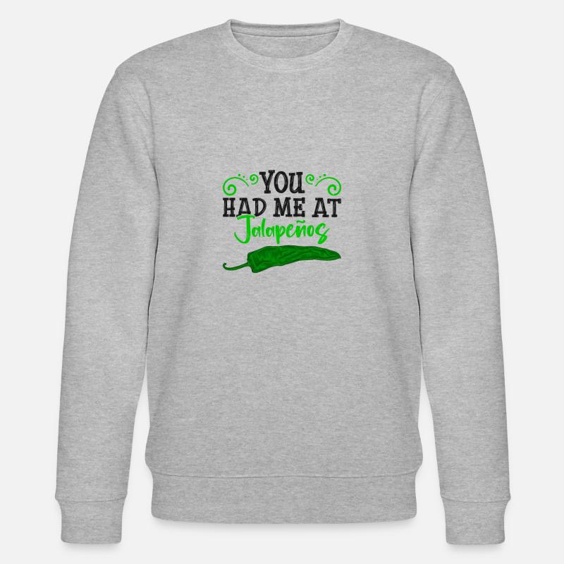 Jalapeno - Stanley/Stella Unisex Bio-Sweatshirt CHANGER  - Grau meliert