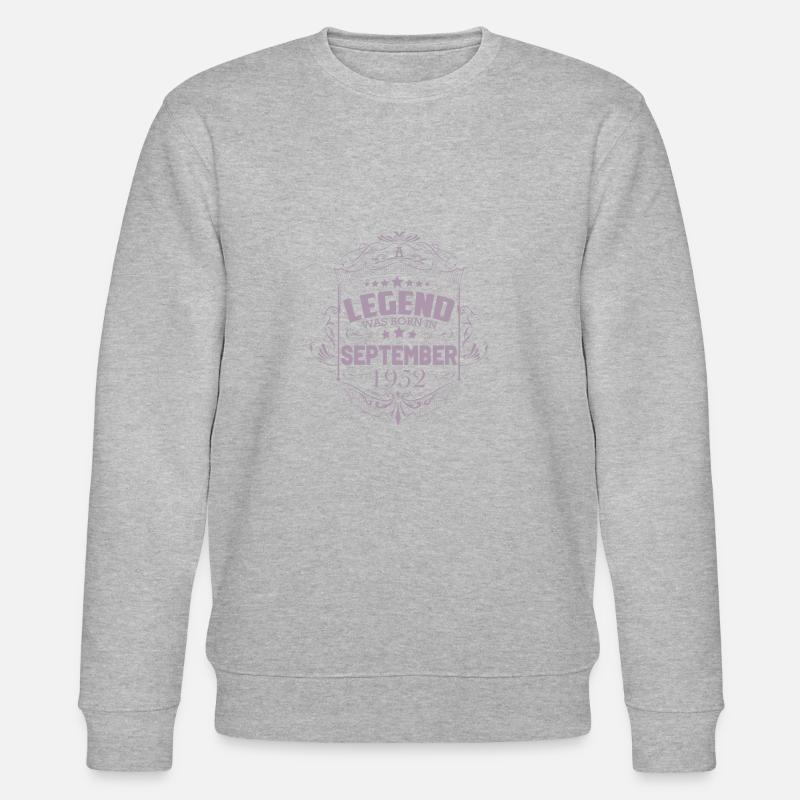 Cadeaux d’anniversaire Septembre 1952 Dames - Sweat bio CHANGER Stanley/Stella Unisexe - gris chiné