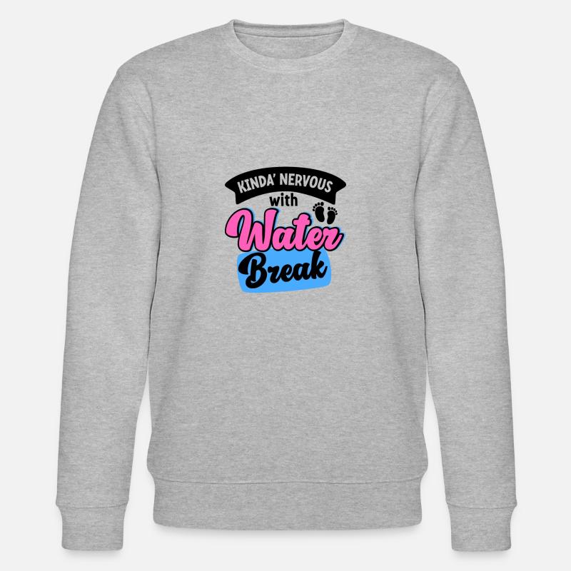 Annonce de grossesse drôle Révéler - Sweat bio CHANGER Stanley/Stella Unisexe - gris chiné
