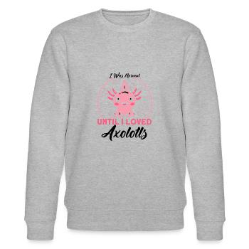 Axolotl Axolotl Propriétaire Axolotl Amphibian Gift - Sweat bio CHANGER Stanley/Stella Unisexe - gris chiné - Devant - Nik (191cm) & Marisol (170cm)