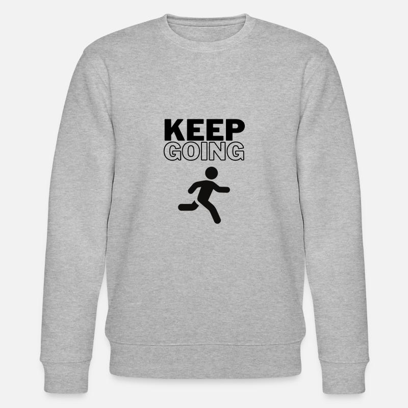 Keep Going - Stanley/Stella Unisex Bio-Sweatshirt CHANGER  - Grau meliert
