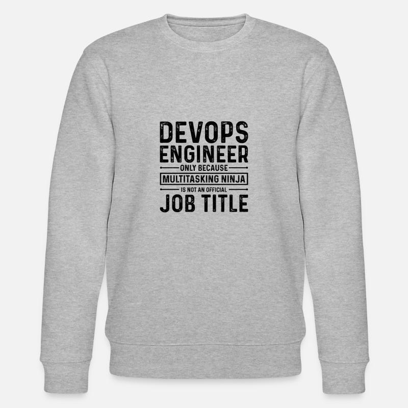 Sys-Admin Developer Devops Engineer - Stanley/Stella CHANGER Unisex Organic Sweatshirt - heather grey