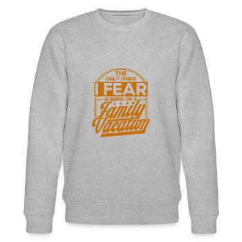 Autoreise Urlaub Familie Urlaub Familie Geschenk - Stanley/Stella Unisex Bio-Sweatshirt CHANGER  - Grau meliert - Vorne - Nik (191cm) & Marisol (170cm)