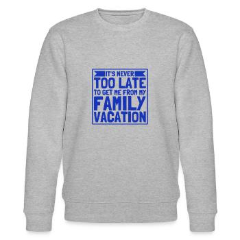 Autoreise Urlaub Familie Urlaub Familie Geschenk - Stanley/Stella Unisex Bio-Sweatshirt CHANGER  - Grau meliert - Vorne - Nik (191cm) & Marisol (170cm)