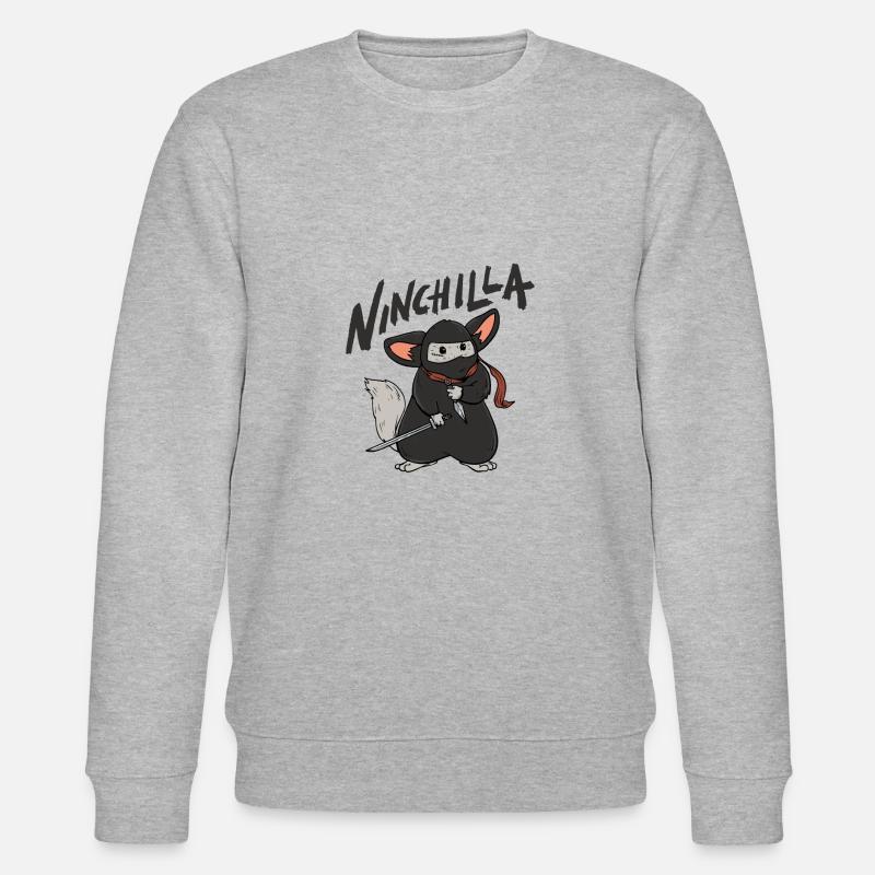 Ninchilla Ninja Chinchilla - Sweat bio CHANGER Stanley/Stella Unisexe - gris chiné