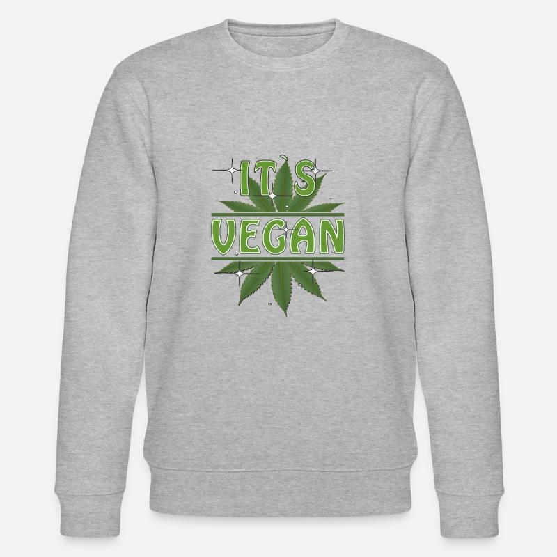 HEMP ITS VEGAN - Stanley/Stella Unisex Bio-Sweatshirt CHANGER  - Grau meliert