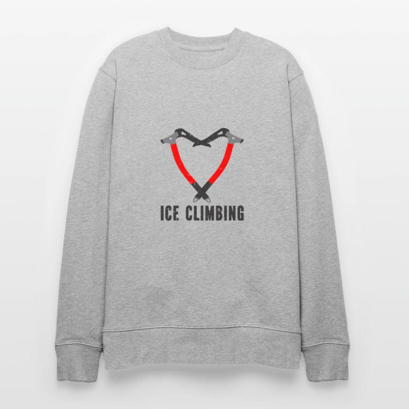 Ich Liebe Eisklettern Eiskletterer Eispickel Stanley/Stella Unisex Bio-Sweatshirt CHANGER 