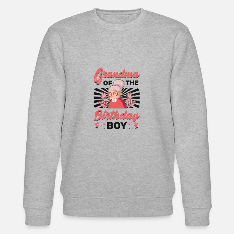 Grand-mère de l’enfant d’anniversaire - Sweat bio CHANGER Stanley/Stella Unisexe - gris chiné