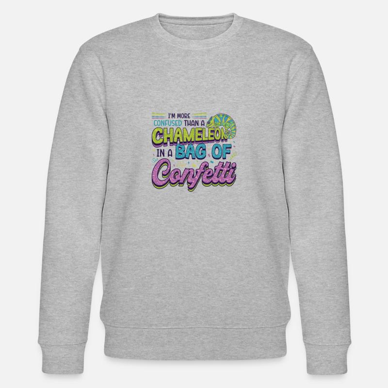 Plus confus qu’un caméléon - Sweat bio CHANGER Stanley/Stella Unisexe - gris chiné