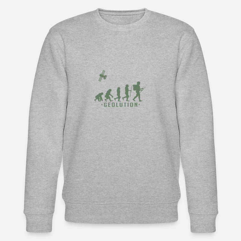 Geocaching evolution Chemise Geolution - Sweat bio CHANGER Stanley/Stella Unisexe - gris chiné