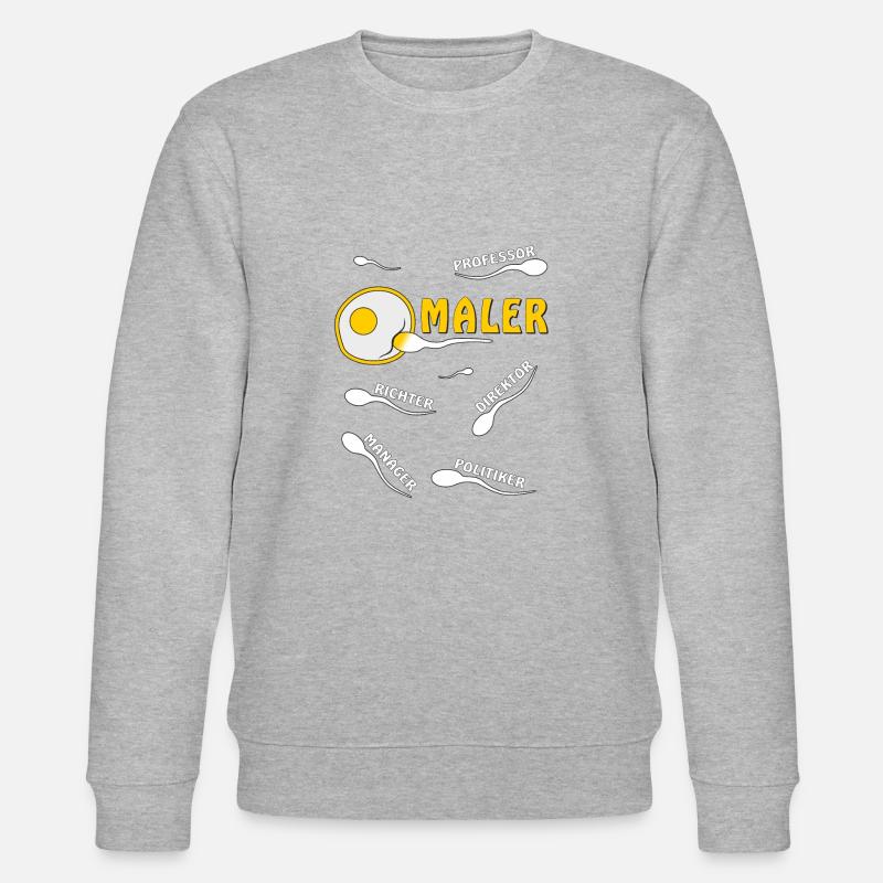 MALER - Stanley/Stella Unisex Bio-Sweatshirt CHANGER  - Grau meliert