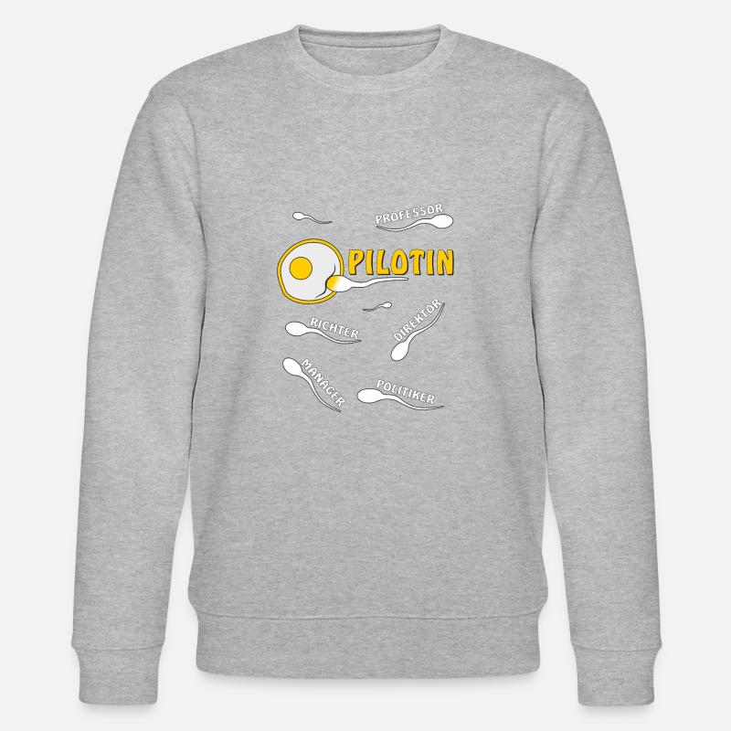 PILOTIN - Stanley/Stella Unisex Bio-Sweatshirt CHANGER  - Grau meliert