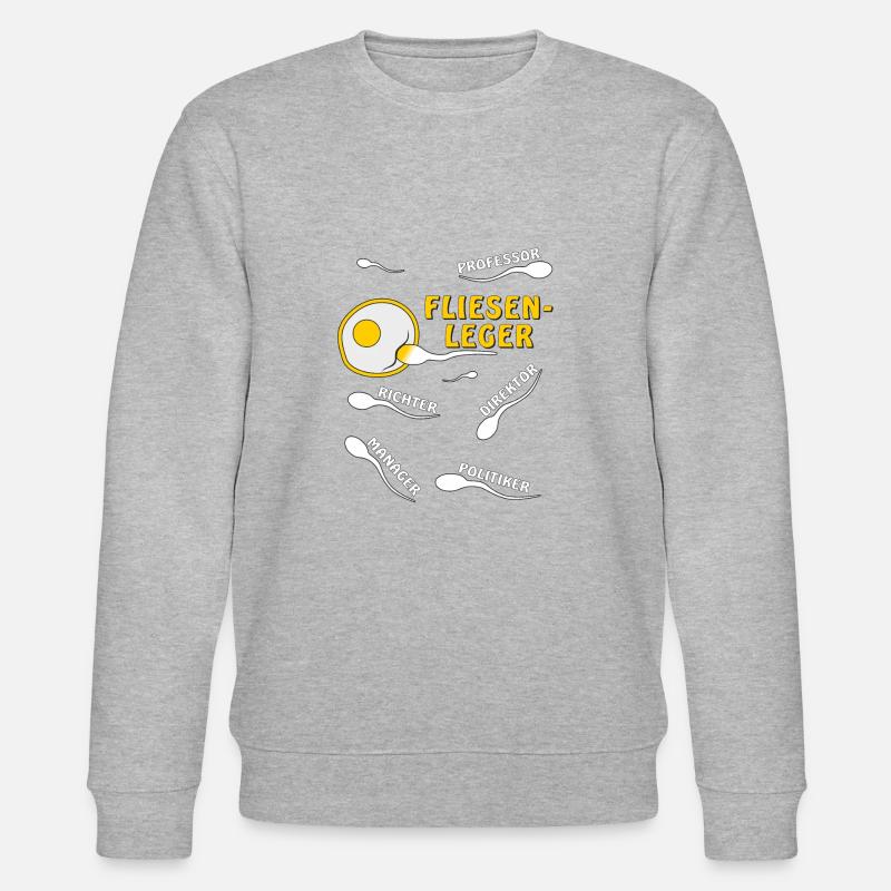 FLIESENLEGER - Stanley/Stella Unisex Bio-Sweatshirt CHANGER  - Grau meliert