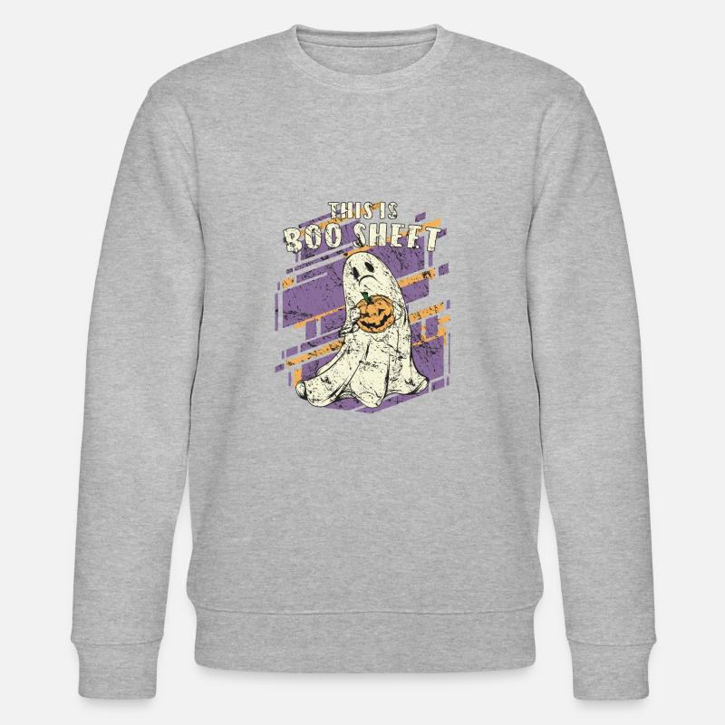 HALLOWEEN C’EST BOO SHEET - Sweat bio CHANGER Stanley/Stella Unisexe - gris chiné