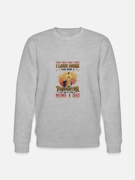 Firefighter Stolz Firefighter Papa - Stanley/Stella CHANGER Unisex Organic Sweatshirt - heather grey