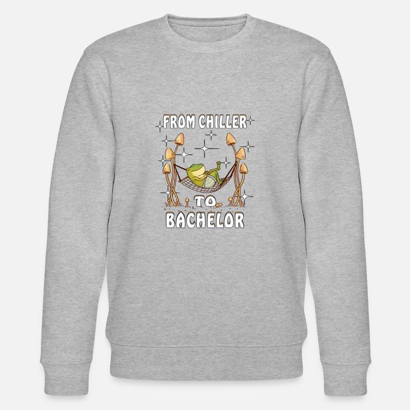FROM CHILLER TO BACHELOR - Stanley/Stella Unisex Bio-Sweatshirt CHANGER  - Grau meliert